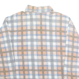 Womens Flannel Shirt Pink Plaid 3/4 Sleeve XL