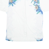ADIDAS Womens Hawaiian Shirt White Floral M
