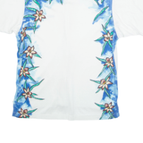 ADIDAS Womens Hawaiian Shirt White Floral M
