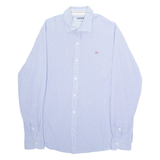 NAPAPIJRI Urban Fit Mens Shirt Blue Gingham Long Sleeve L