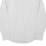PENGUIN Heritage Slim Fit Mens Shirt White Striped Long Sleeve M