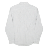 PENGUIN Heritage Slim Fit Mens Shirt White Striped Long Sleeve M