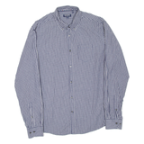 WOOLRICH Mens Shirt Blue Check Long Sleeve XL