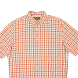 TIMBERLAND Mens Shirt Orange Check L