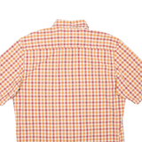 TIMBERLAND Mens Shirt Orange Check L