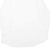 WALBUSCH Mens Plain Shirt White Long Sleeve L