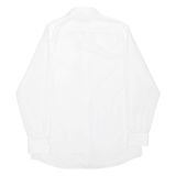 WALBUSCH Mens Plain Shirt White Long Sleeve L