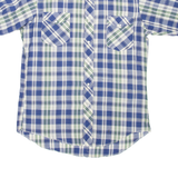 WRANGLER Cowboy Cut Mens Shirt Blue Check S