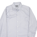 CALVIN KLEIN Slim Fit Mens Plain Shirt Grey Long Sleeve L