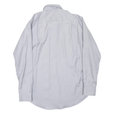 CALVIN KLEIN Slim Fit Mens Plain Shirt Grey Long Sleeve L