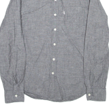LEVI'S Mens Plain Shirt Grey Long Sleeve S