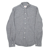 LEVI'S Mens Plain Shirt Grey Long Sleeve S