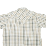 DICKIES Mens Shirt Beige Check 2XL