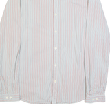 LEVI'S Slim Fit Mens Shirt Grey Striped Long Sleeve XL