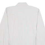 LEVI'S Slim Fit Mens Shirt Grey Striped Long Sleeve XL