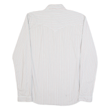 LEVI'S Slim Fit Mens Shirt Grey Striped Long Sleeve XL