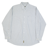 TIMBERLAND Mens Plain Shirt Grey 90s Long Sleeve L