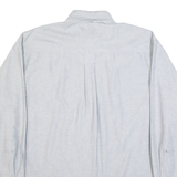 TIMBERLAND Mens Plain Shirt Grey 90s Long Sleeve L