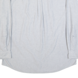 TIMBERLAND Mens Plain Shirt Grey 90s Long Sleeve L