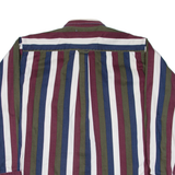 HUNT CLUB Mens Shirt Maroon Striped Long Sleeve XL