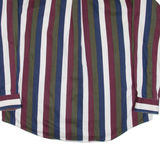 HUNT CLUB Mens Shirt Maroon Striped Long Sleeve XL