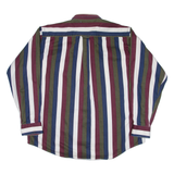 HUNT CLUB Mens Shirt Maroon Striped Long Sleeve XL