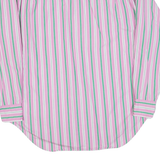 RALPH LAUREN Mens Shirt Pink Striped Long Sleeve M