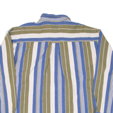 ARIZONA JEAN COMPANY Mens Shirt Green Striped Long Sleeve L