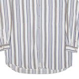 NEW RIVER SPORTS Mens Shirt Blue Striped Long Sleeve L