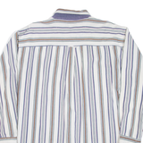 NEW RIVER SPORTS Mens Shirt Blue Striped Long Sleeve L