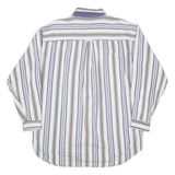 NEW RIVER SPORTS Mens Shirt Blue Striped Long Sleeve L