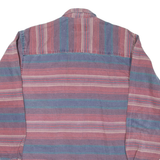 WETLANDS BUGLE BOY Mens Shirt Red Striped Long Sleeve M