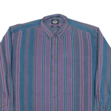 DOCKERS Mens Shirt Blue Striped Long Sleeve XL