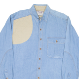 WRANGLER Mens Denim Shirt Blue Long Sleeve M