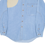 WRANGLER Mens Denim Shirt Blue Long Sleeve M