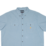 CARHARTT Loose Fit Mens Worker Shirt Blue 2XL