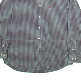 NAUTICA Mens Shirt Black Check Long Sleeve XL
