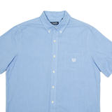 CHAPS Mens Plain Shirt Blue L