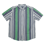 TOMMY HILFIGER Mens Shirt Grey Striped L