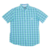 CHAPS Mens Shirt Blue Check M