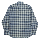 NAUTICA Mens Shirt Grey Check Long Sleeve 2XL