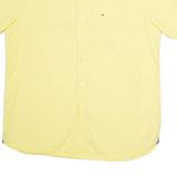TOMMY HILFIGER Mens Plain Shirt Yellow XL