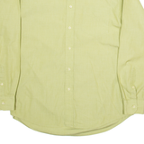TOMMY HILFIGER Mens Plain Shirt Green Long Sleeve M