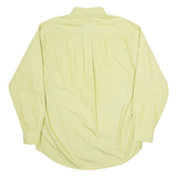 TOMMY HILFIGER Mens Plain Shirt Green Long Sleeve M