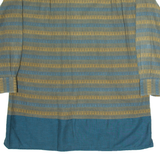 ACKERMANN Mens Shirt Grey Fair Isle Long Sleeve L