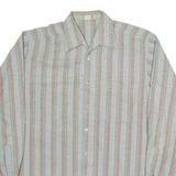 WALBUSCH Mens Shirt Grey Striped Long Sleeve M
