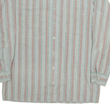 WALBUSCH Mens Shirt Grey Striped Long Sleeve M