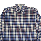 EXPLORER Mens Shirt Blue Check Long Sleeve L