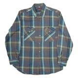 CAP HORN Mens Shirt Blue Check Long Sleeve L