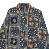 MODEL NICOLE Womens Shirt Blue Floral Long Sleeve S